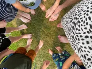 de voeten van familie Broeders